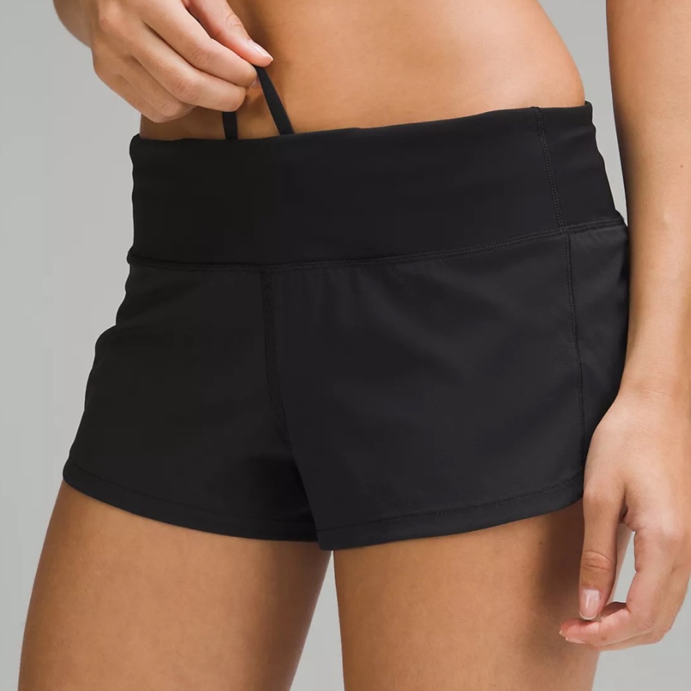 Lululemon Run Times Black Shorts Lined
